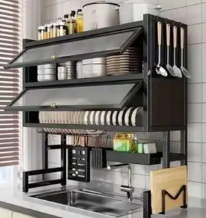 Double Layers Over the Sink Plate Rack/Dish Drainer