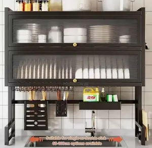 Double Layers Over the Sink Plate Rack/Dish Drainer