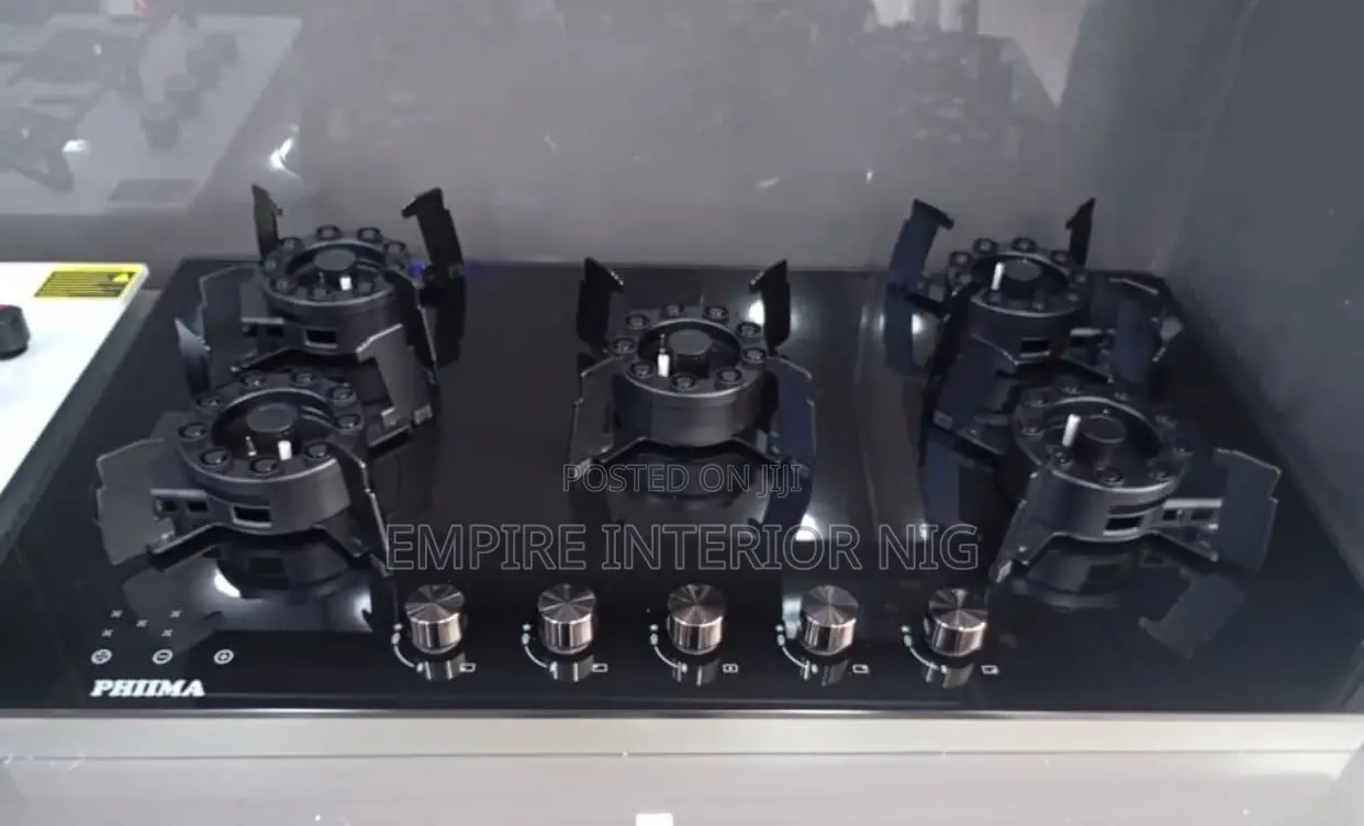 Phiima 5 Burners Flip-Up Gas Cooker