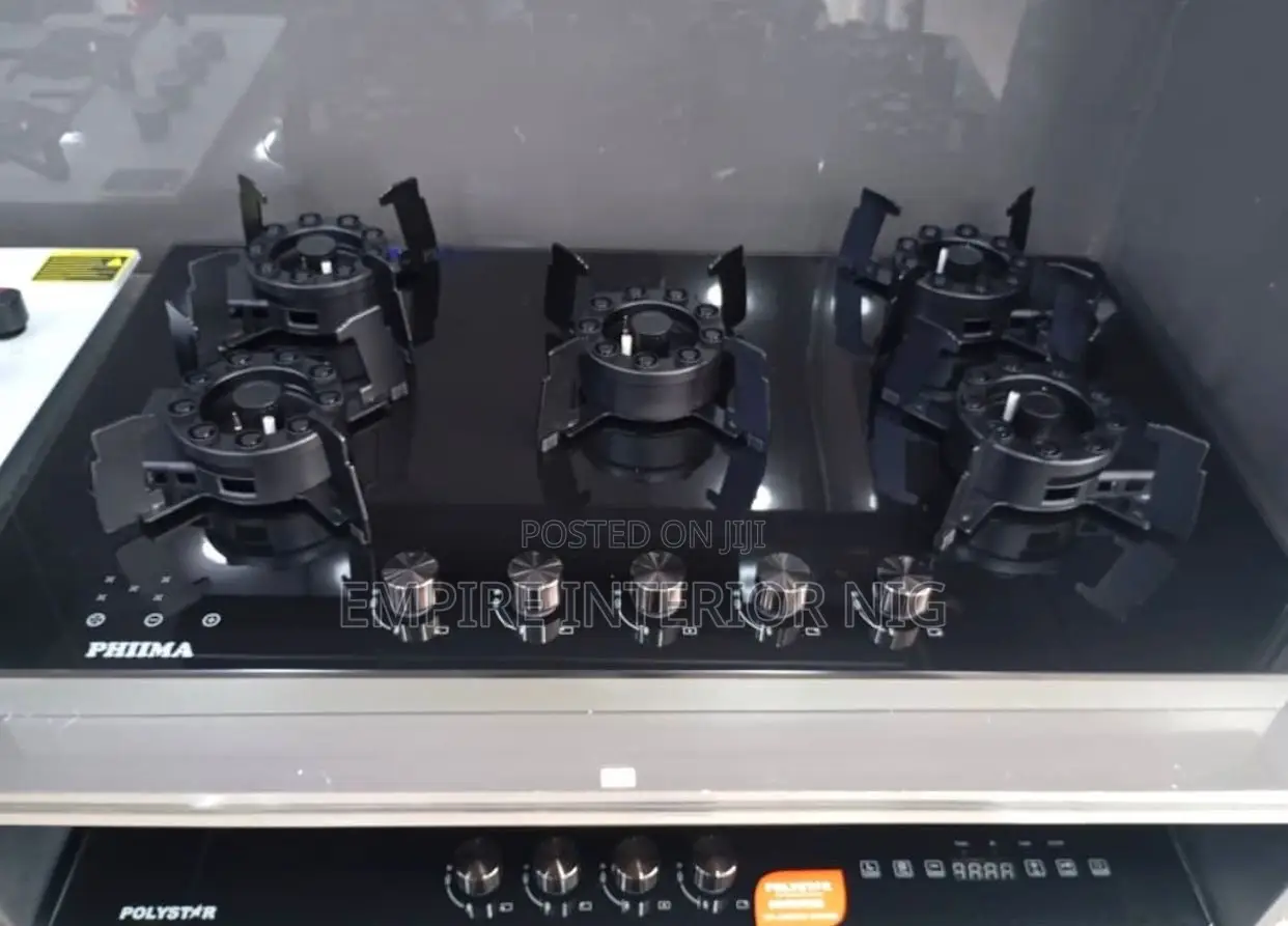 Phiima 5 Burners Flip-Up Gas Cooker