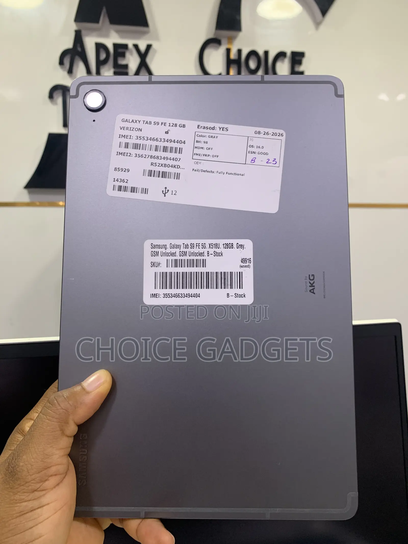 Samsung Galaxy Tab S9 FE 128 GB Black