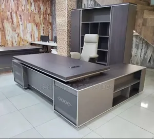 Luxury 2meters Executive Office Table and Shelf