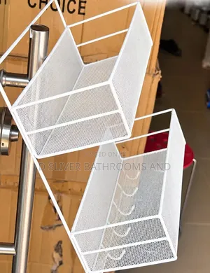 Wall Mounted Metal Storage Rack With Hooks