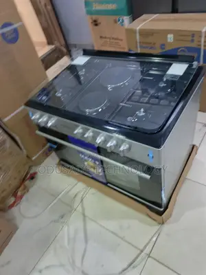 Black Maxi 60×90 Cooker With 4+2 Gas Burners
