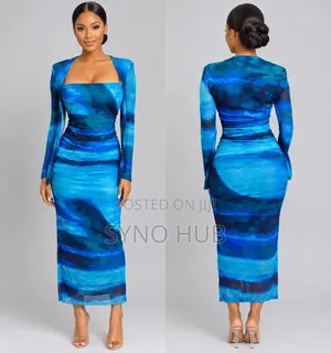 Beautiful Blue Mesh Dress