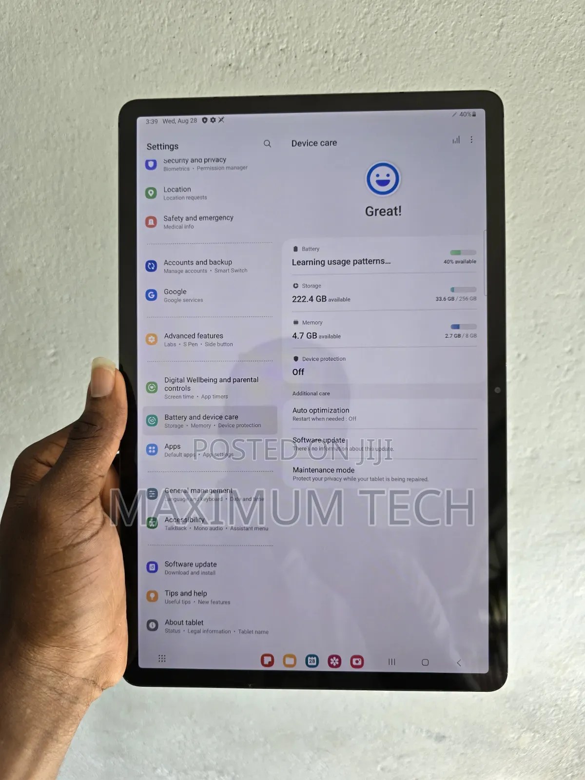 Samsung Galaxy Tab S7+ 256 GB Black