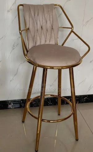 Luxury Gold Bar Stool / High Chair – Premium Design