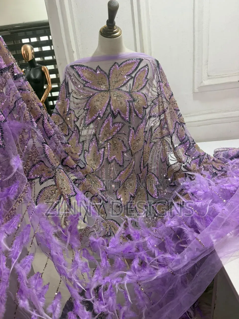 Beaded Sample Lace