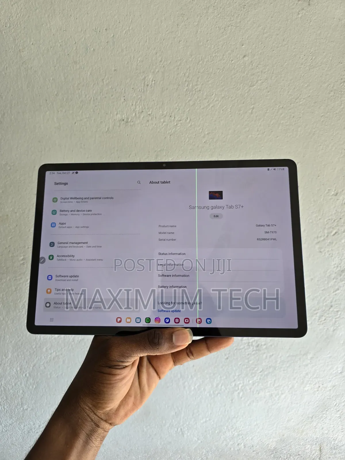 Samsung Galaxy Tab S7+ 256 GB Green
