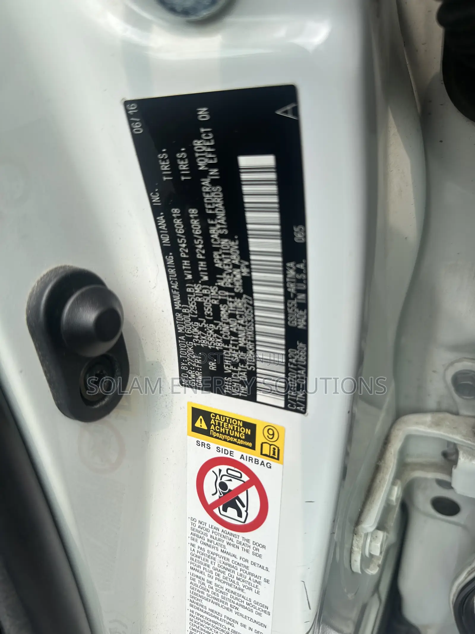 Toyota Highlander 2016 White