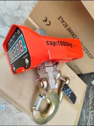 Electronic Crane Scale 1000kg Capacity -Orange Digital Hanging Scale