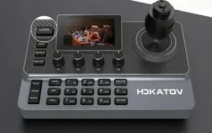 Joystick PTZ Controller With NDI With Monitor on It.