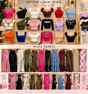 Trendy Women's Fashion | Stylish Fitted Tops & Maxi Skirts