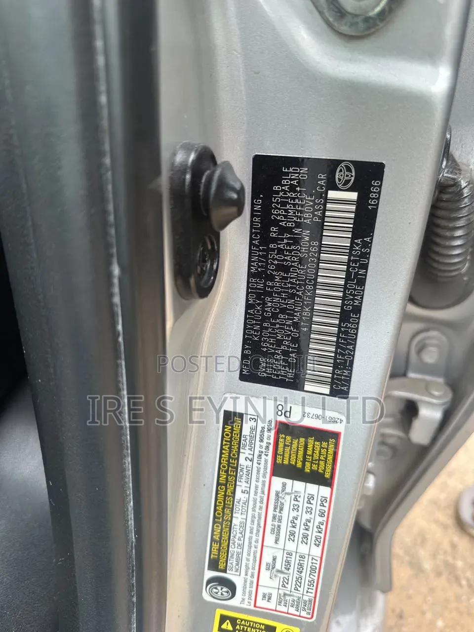 Toyota Camry 2013 Silver