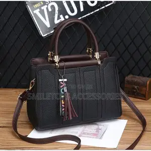 Structured Handbag With Tassel Charm & Strap
