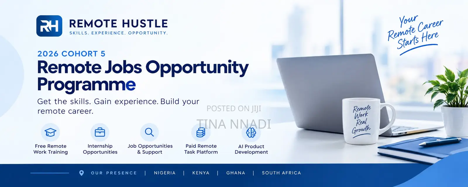 Remote Hustle Internship & Digital Skills Development Opportunities