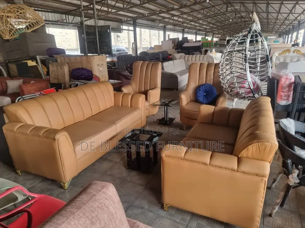 Executive Leather Fabric Sofa