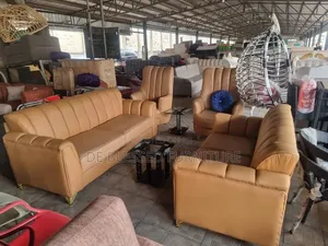 Executive Leather Fabric Sofa