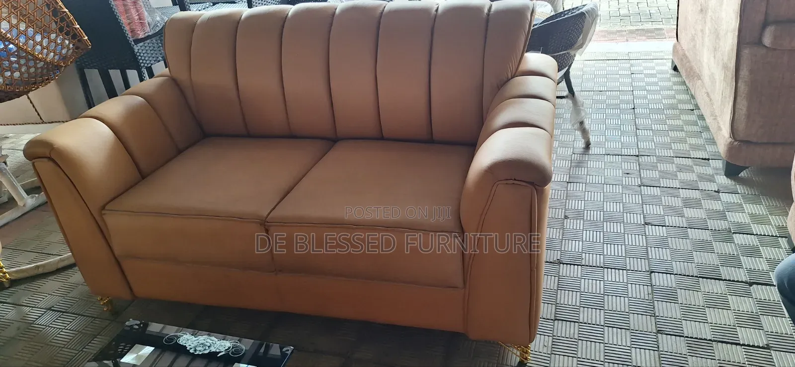 Executive Leather Fabric Sofa