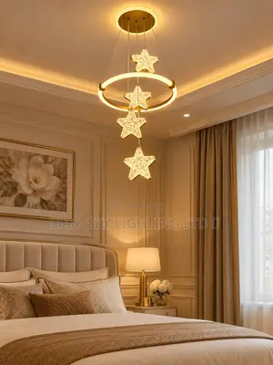 Dropping Chandelier Light.