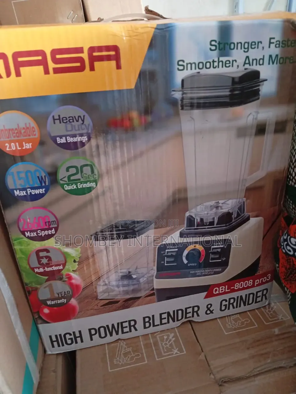 Qasa QBL- 8008 Pro3 Blender and Grinder