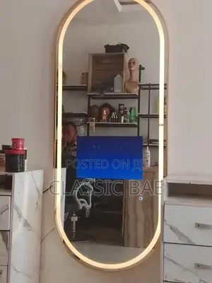 Luxury LED Smart Mirror With Built-in TV – 3-Color Lighting
