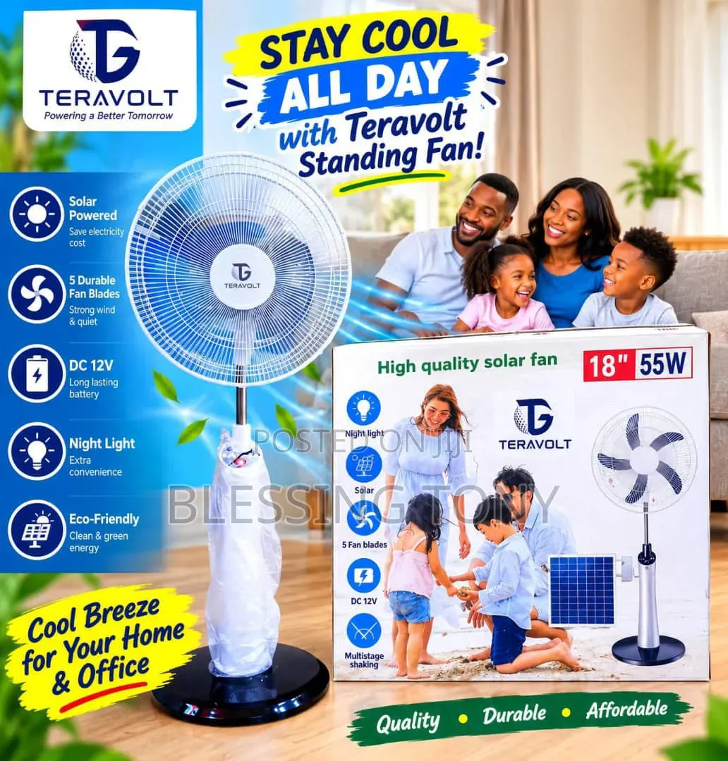 Teravolt Solar Standing Fan