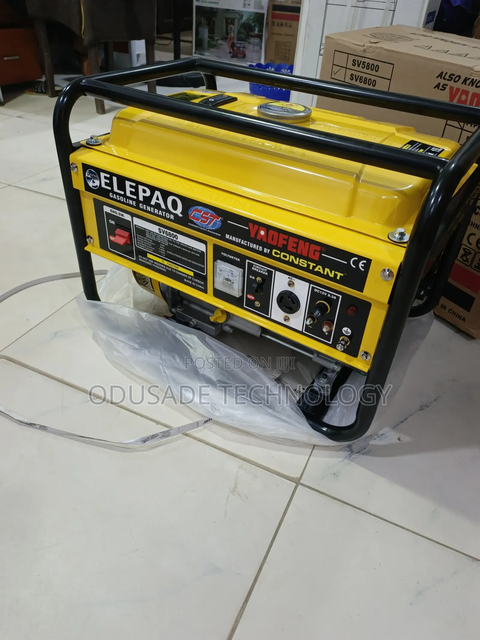 Elepaq SV6800 Petrol-Powered Generator 4.5KVA