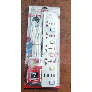 Pride Home 4 Way Sockets Extension Box With 3 USB Ports