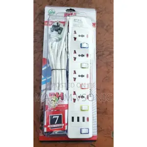 Pride Home 4 Way Sockets Extension Box With 3 USB Ports