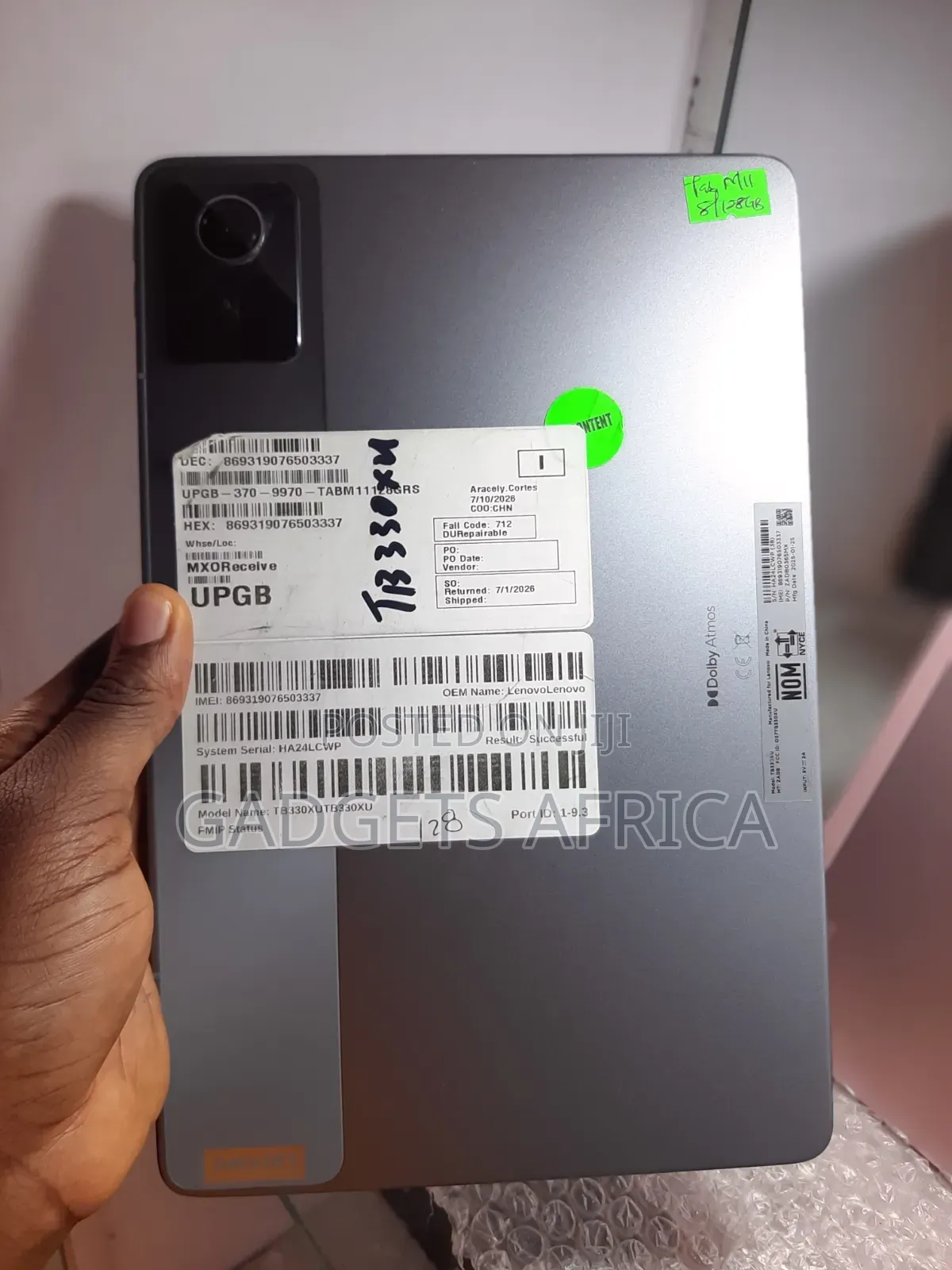 Lenovo Tab M11 128 GB Gray