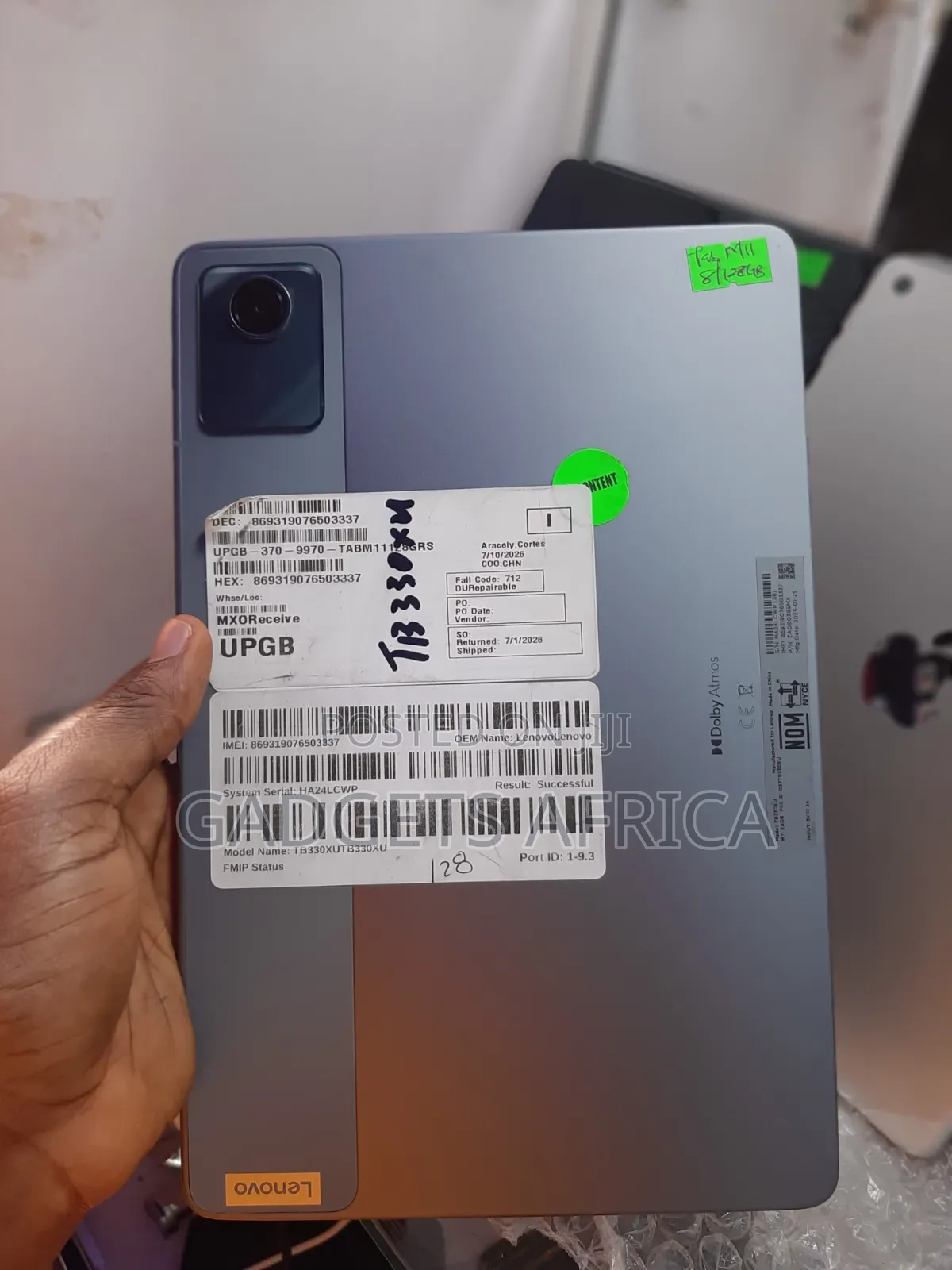 Lenovo Tab M11 128 GB Gray