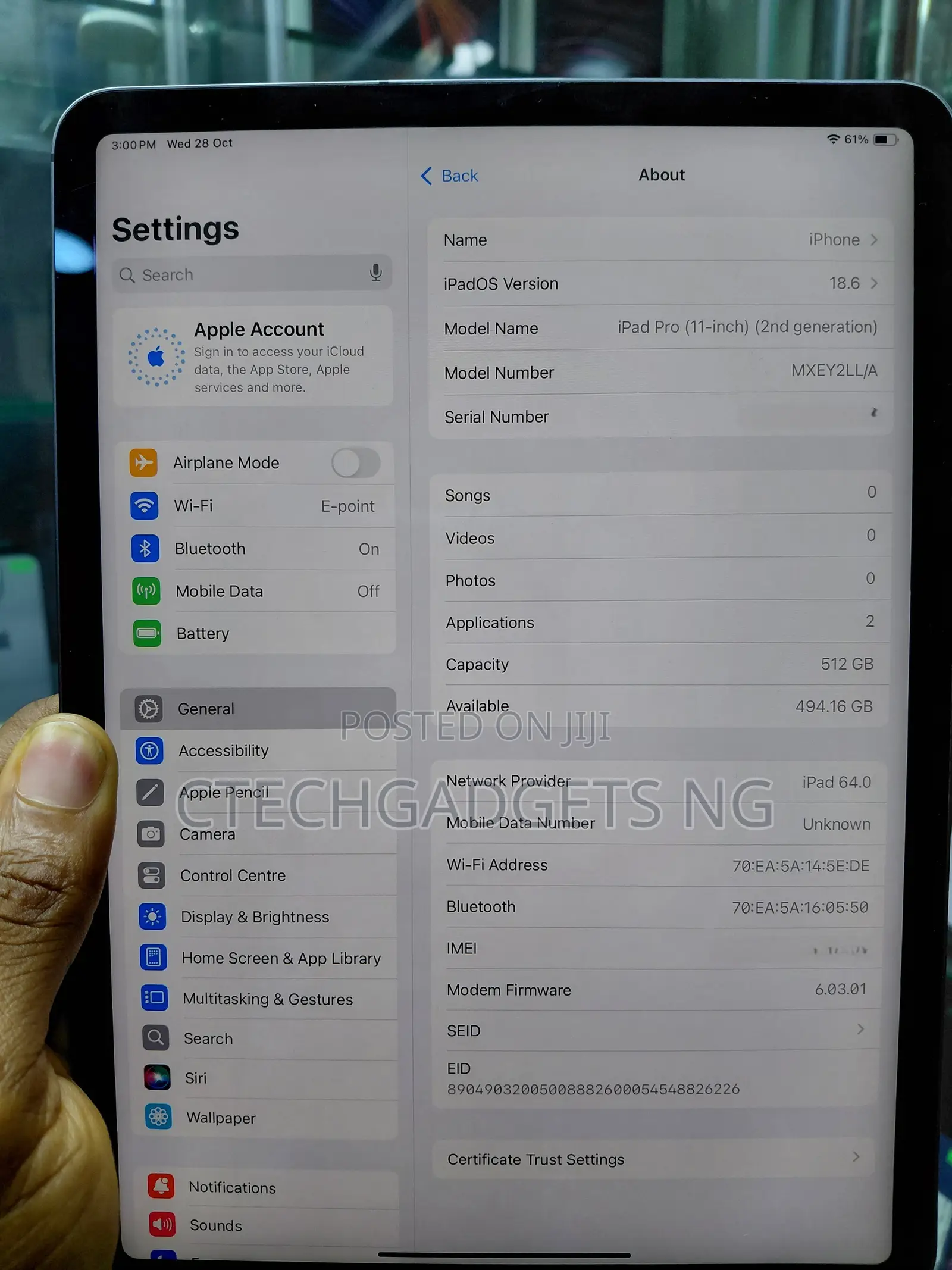 Apple iPad Pro 11 (2020) 512 GB Gray