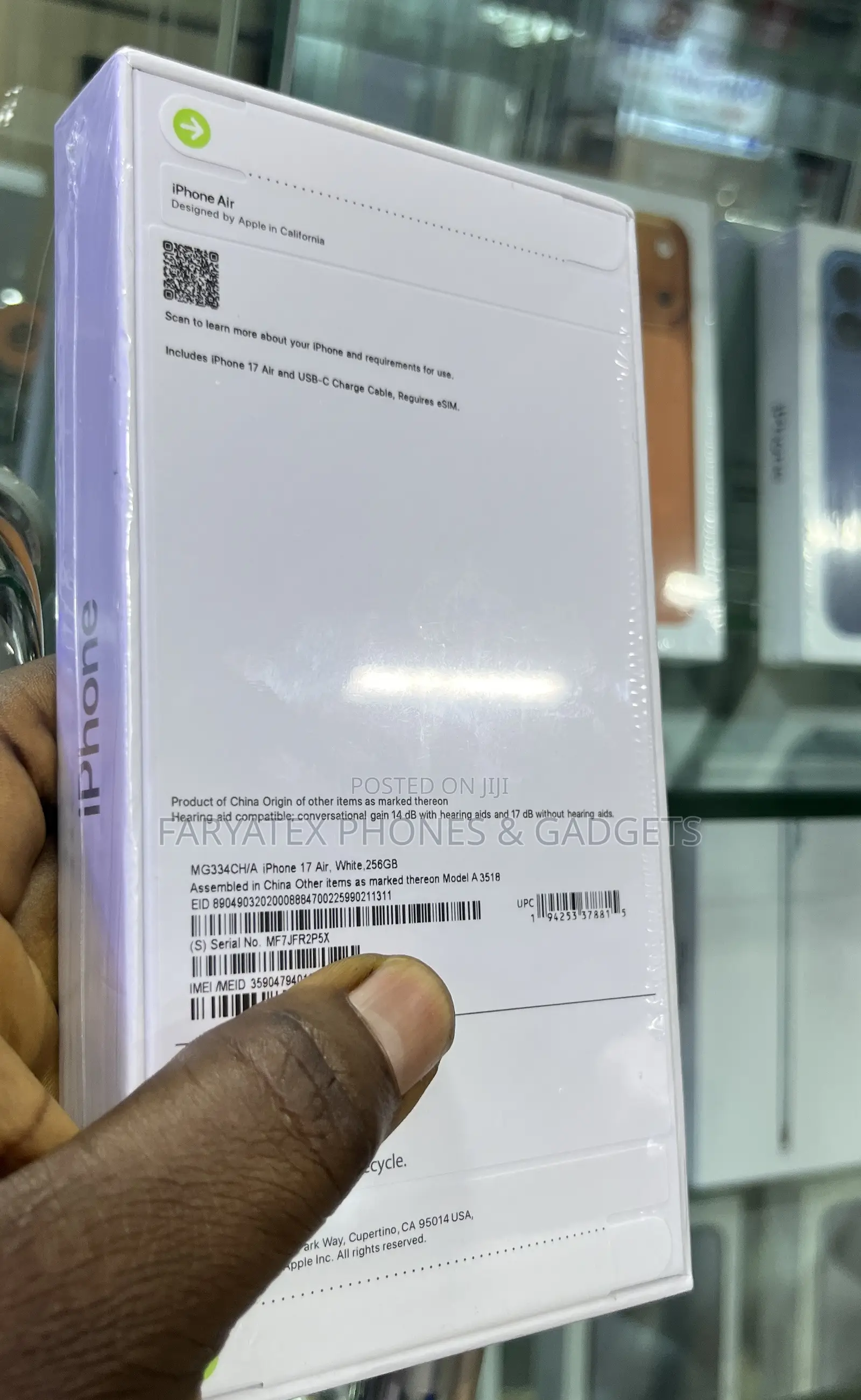 New Apple iPhone Air 256 GB White