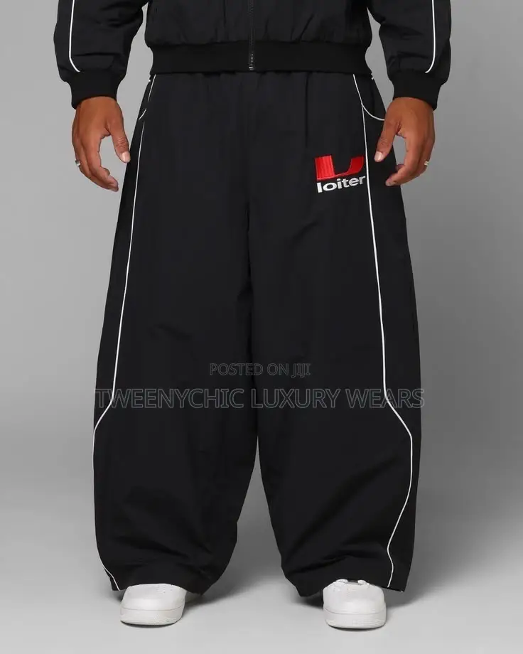 Premium Black Tracksuit Set for Men | Oversized Streetwear