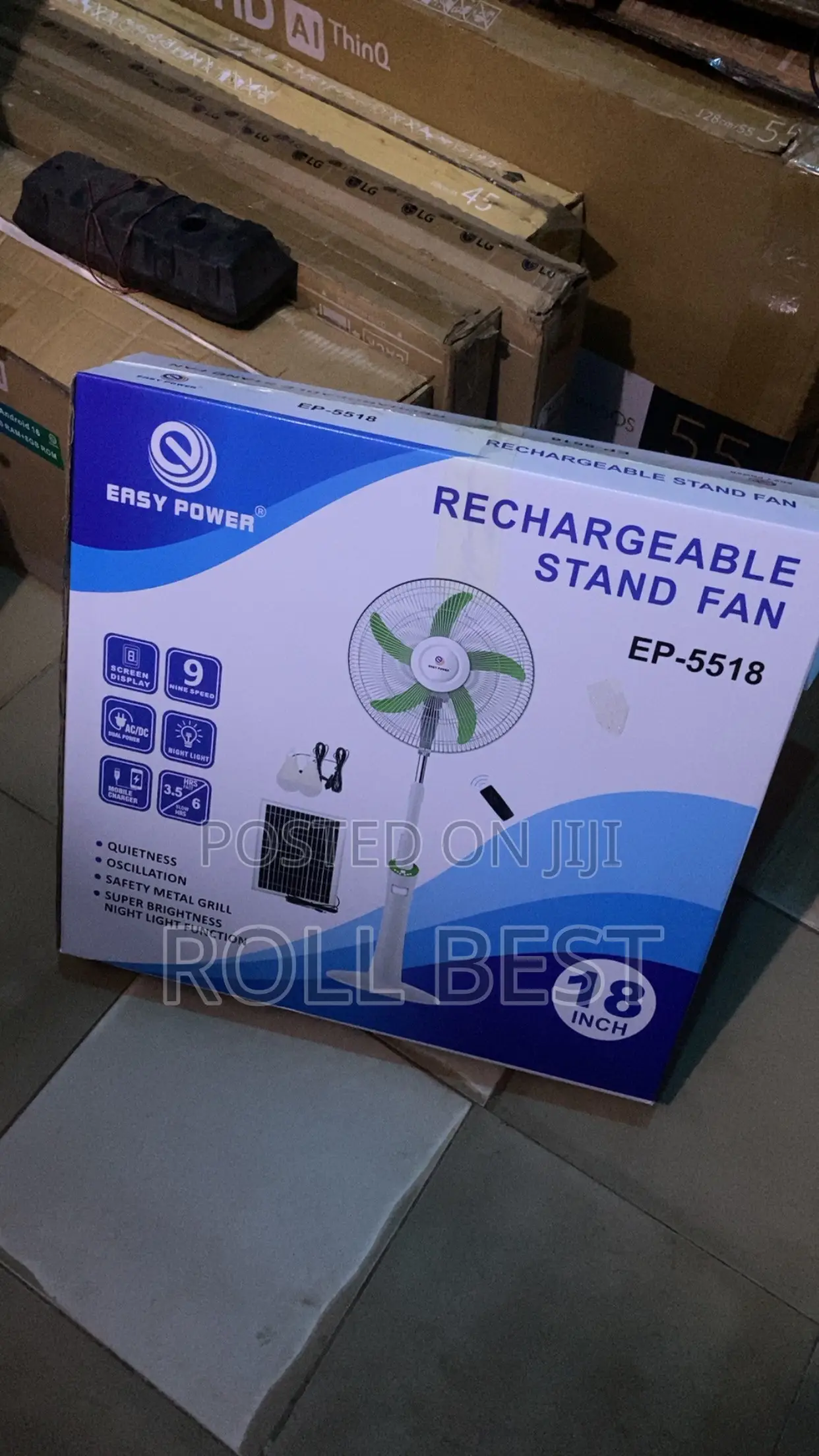 Rechargeable Stand Fan