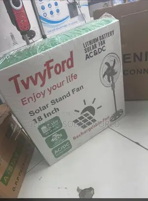 18inches Twford Rechargeable Solar Fan