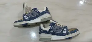 Louis Vuitton Blue Denim Monogram Trainers