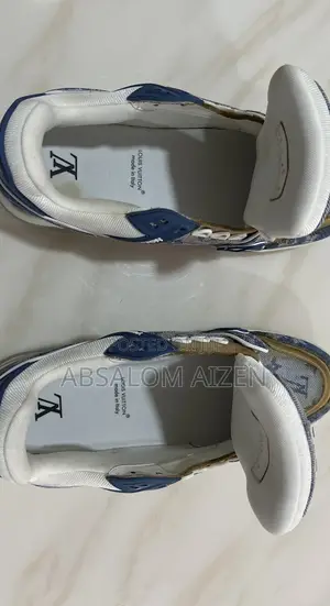 Louis Vuitton Blue Denim Monogram Trainers