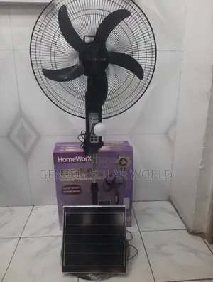 20inces Homeworx Rechargeable Solar Fan