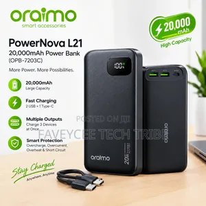 Orаimo Powernova L21 20,000mah Power Bank