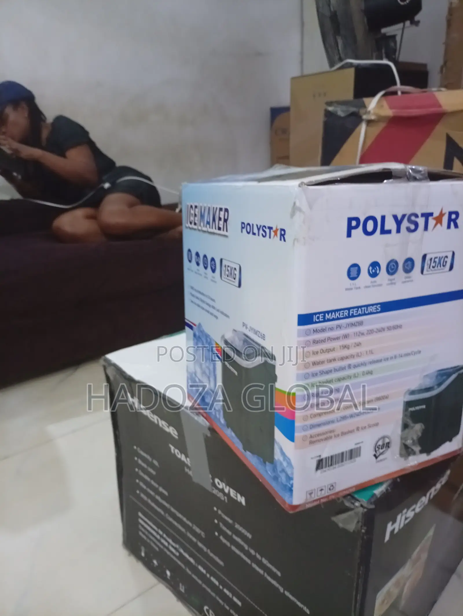 Polystar 15kg Home Entertainment Ice Maker