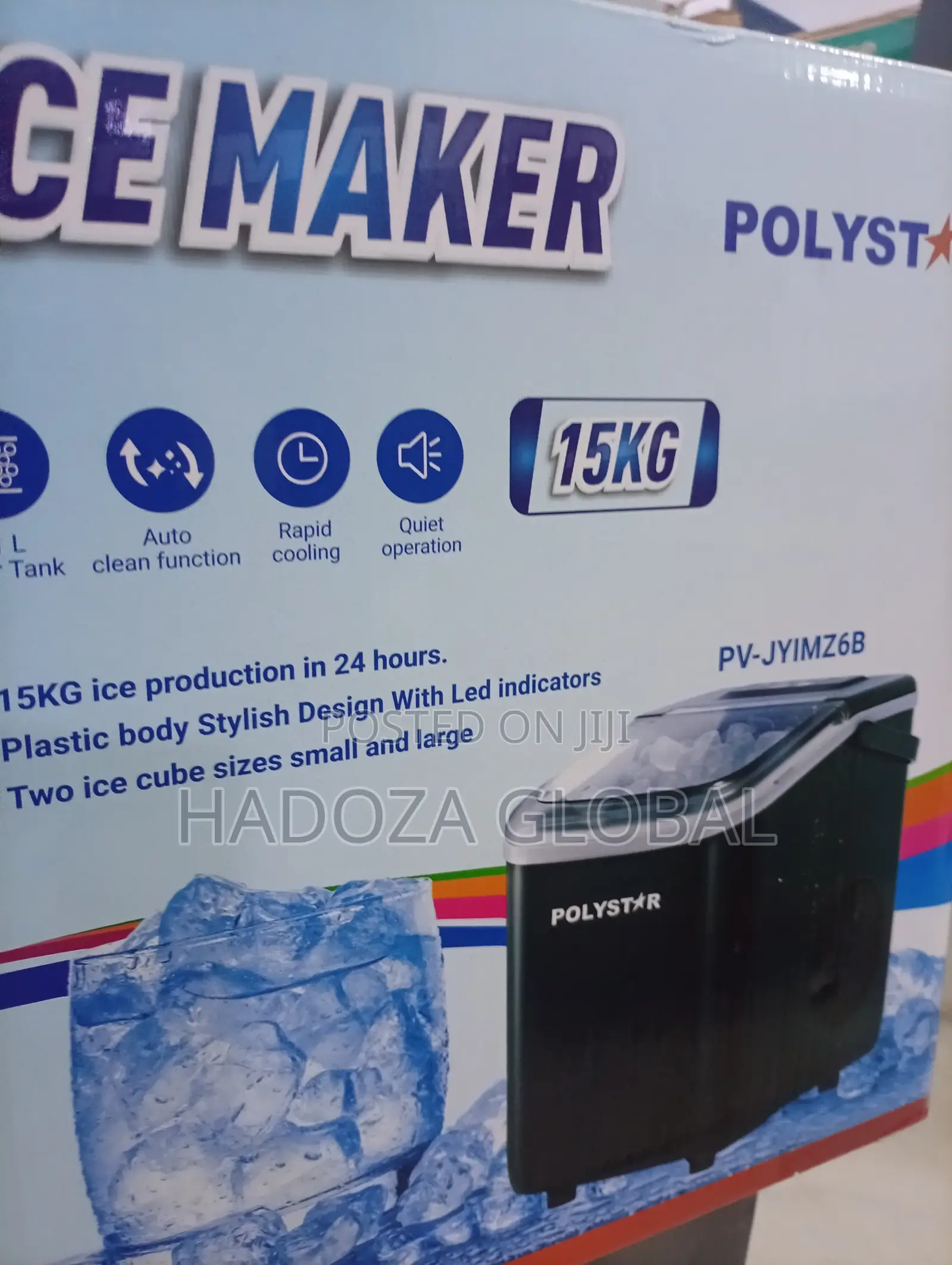 Polystar 15kg Home Entertainment Ice Maker