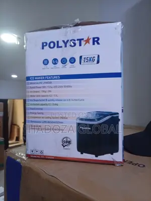 Polystar 15kg Daily Ice Maker for Refreshing Cocktails,