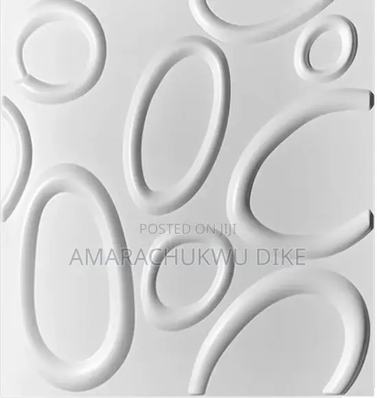 White Decorative 3D Plastic Wall Ceiling Panel Board