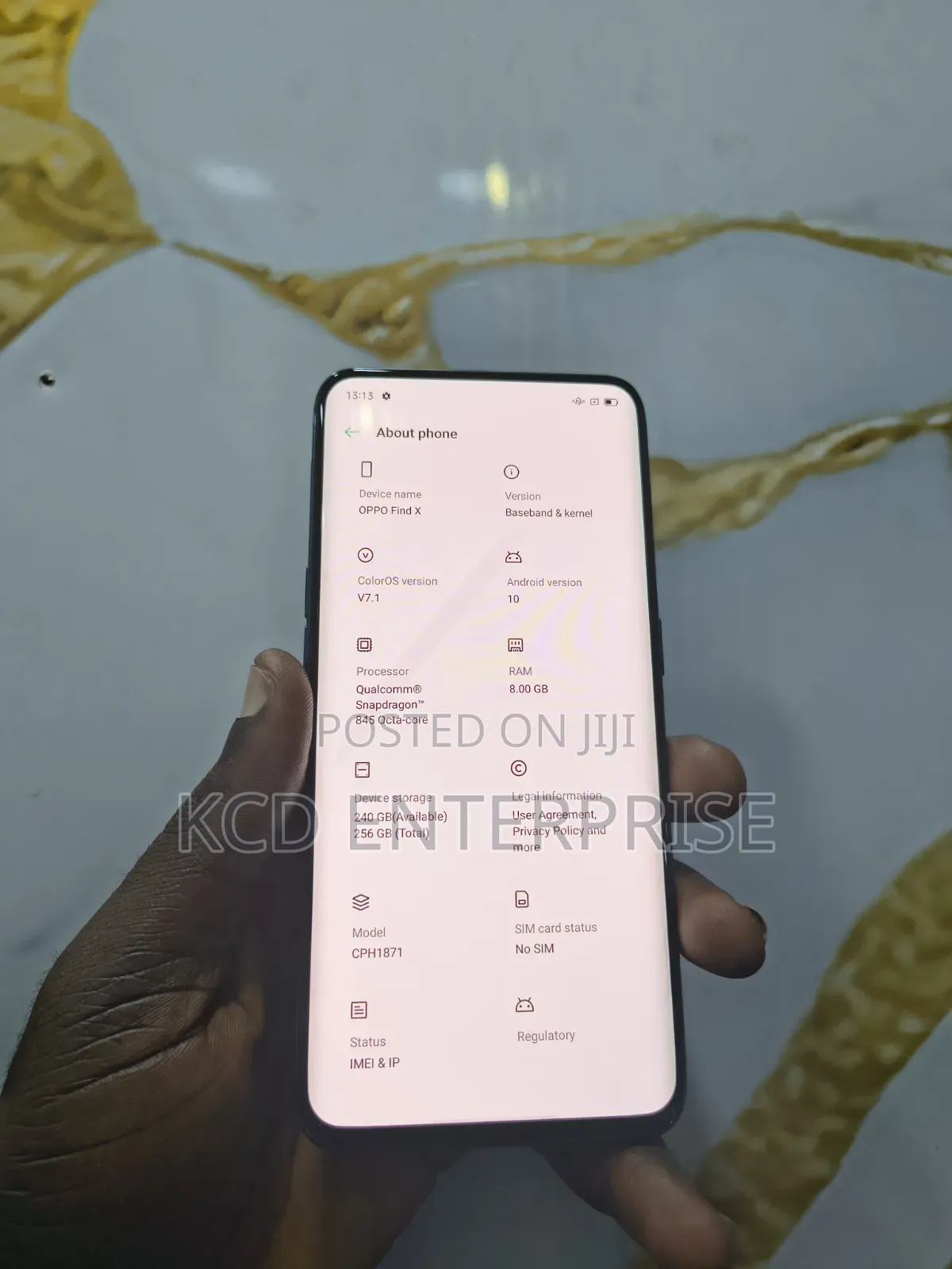 Oppo Find X 256 GB Blue