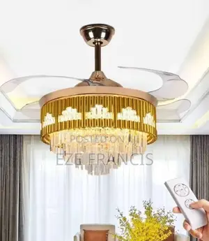 Crystal Fan Chandelier