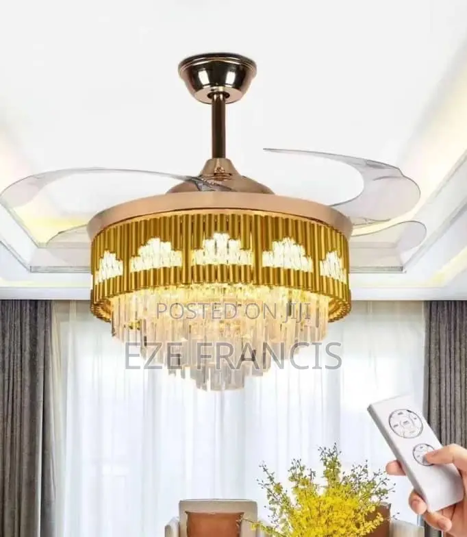 Crystal Fan Chandelier