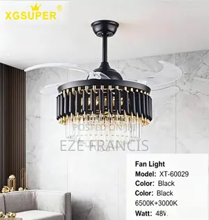 Crystal Fan Chandelier