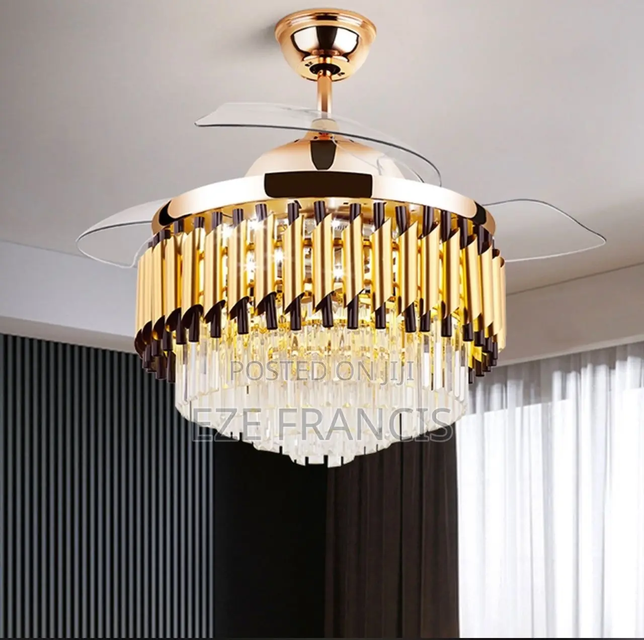Crystal Fan Chandelier